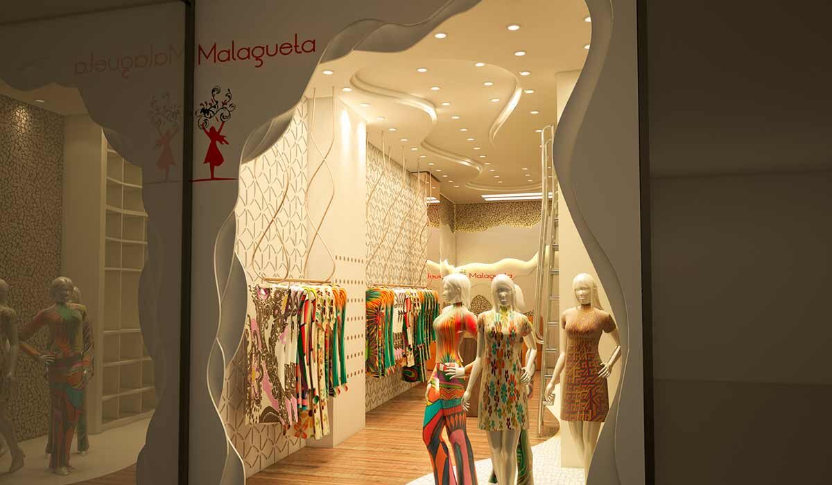 Fachada da Loja de Shopping, Malagueta